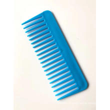16cm Plastic Blue Wide Tooth Comb for Hair Dressing Usage